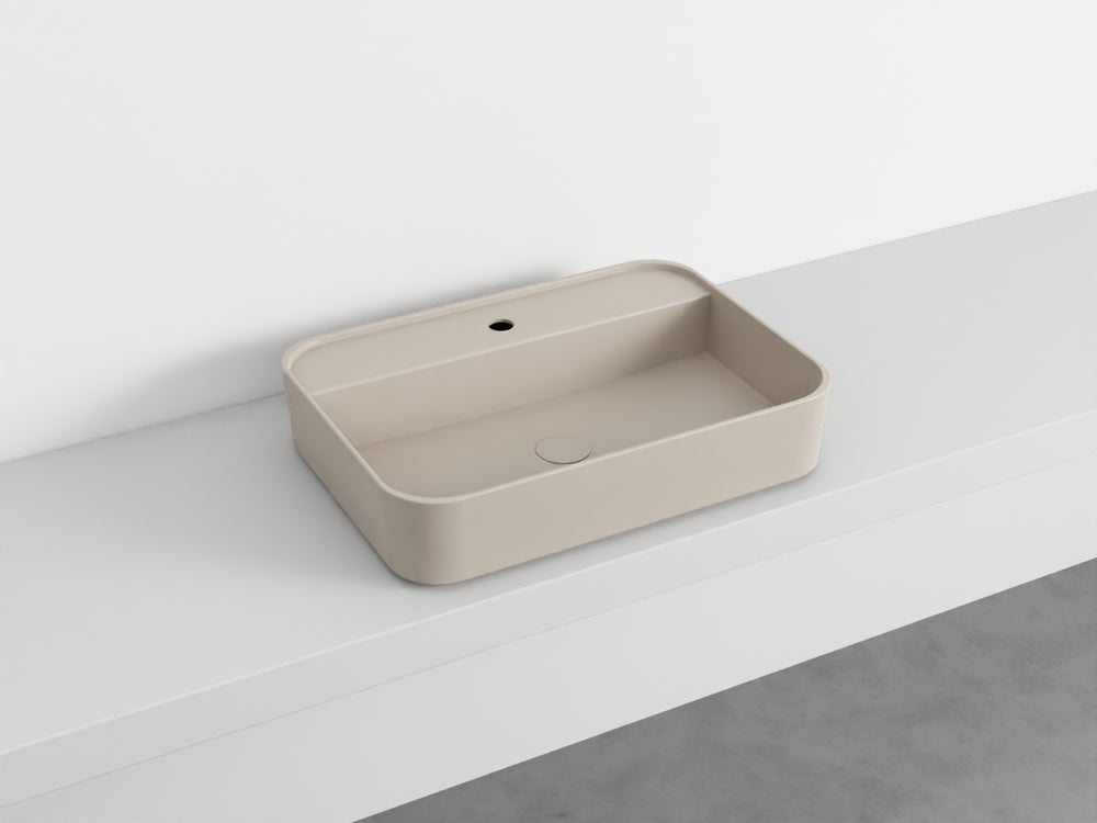 SHUI COMFORT RECTANGULAR WASHBASIN, WITH ONE HOLE - art SHUI COMFORT RECTANGULAR WASHBASIN, WITH ONE HOLE - art