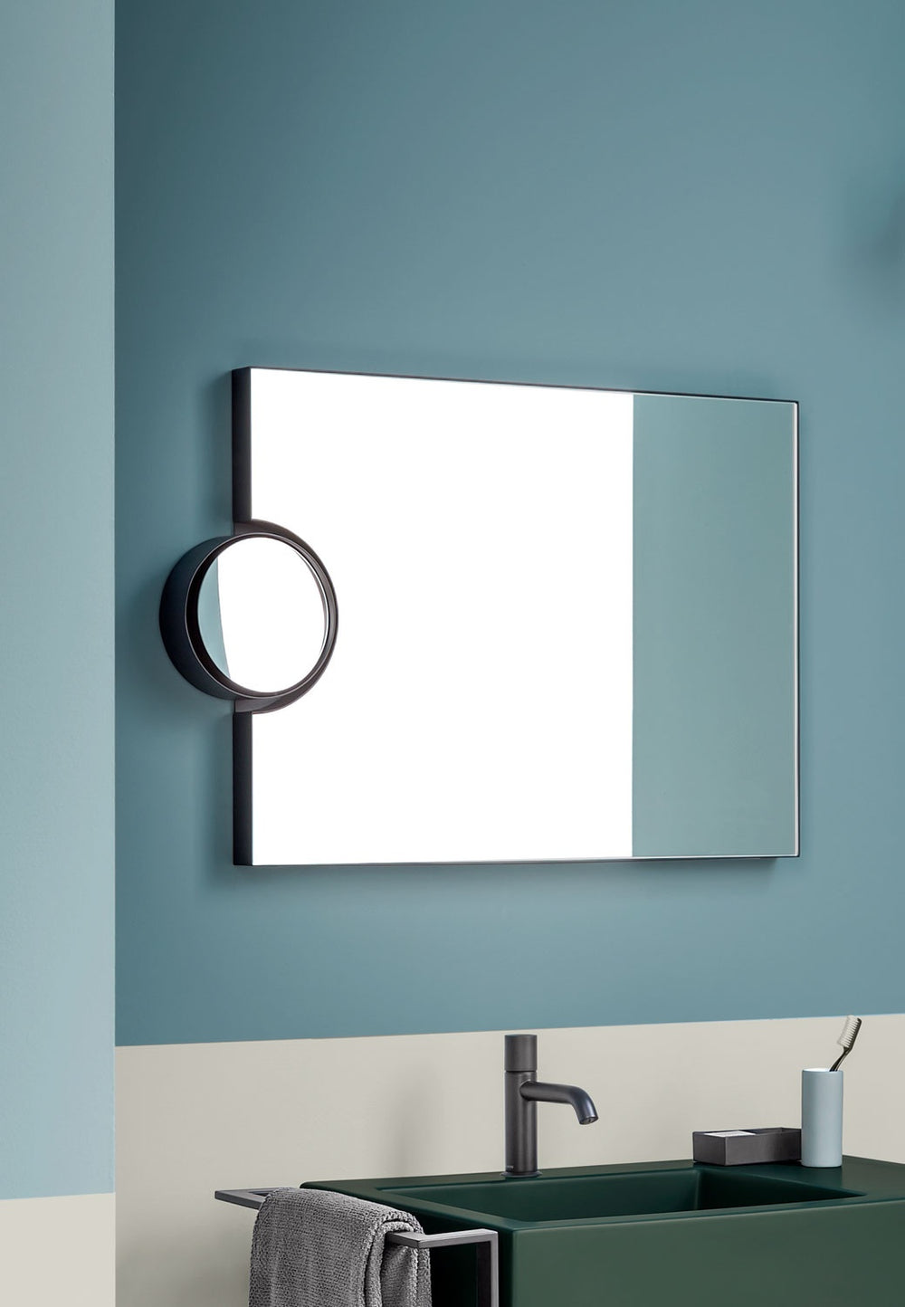 POLIFEMO MIRROR WITH LED LIGHT WITH SWITCH - art. POSPL