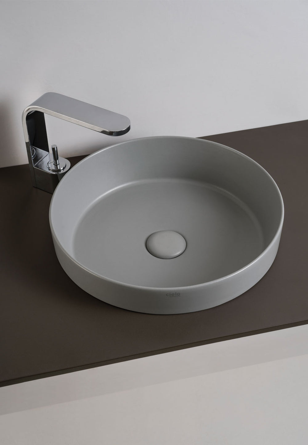 SEMI-RECESSED ROUND WASHBASIN ENJOY - art. EJLASIT