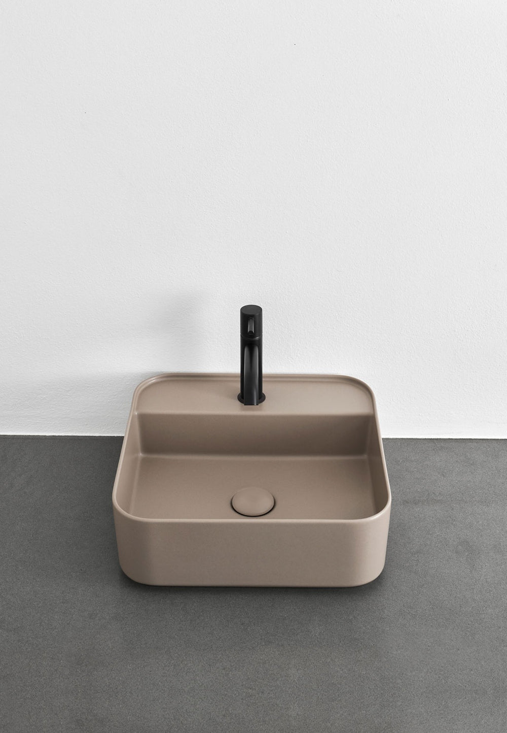 SHUI COMFORT SQUARE WASHBASIN WITH ONE HOLE - art. SHCOLAQF