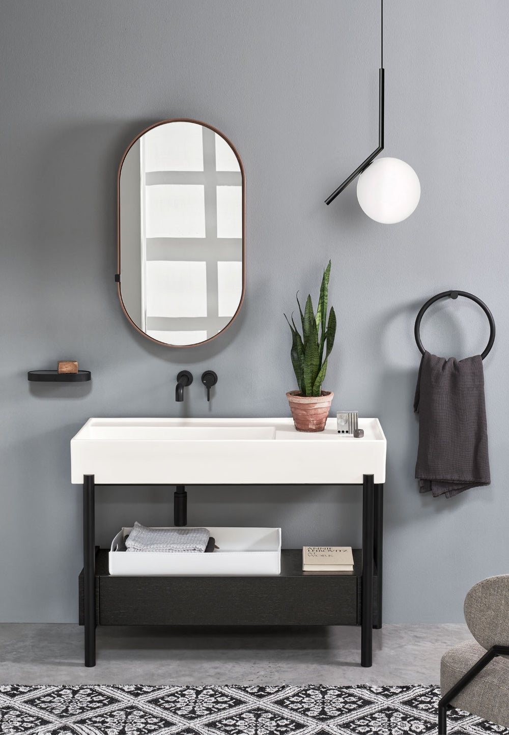 PLINIO 115 WASHBASIN WITH DRAWER - art. PNLA115